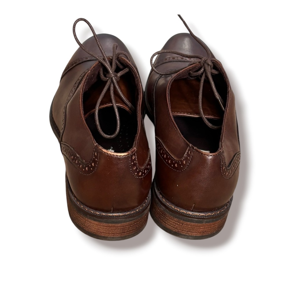 Joseph Abboud Hamish Brown Leather Cap Toe Oxford Dress Shoes 11.5D Heritage - Picture 6 of 9